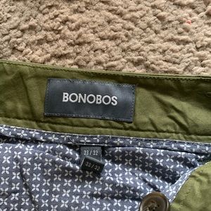 Mens bonobos green pant